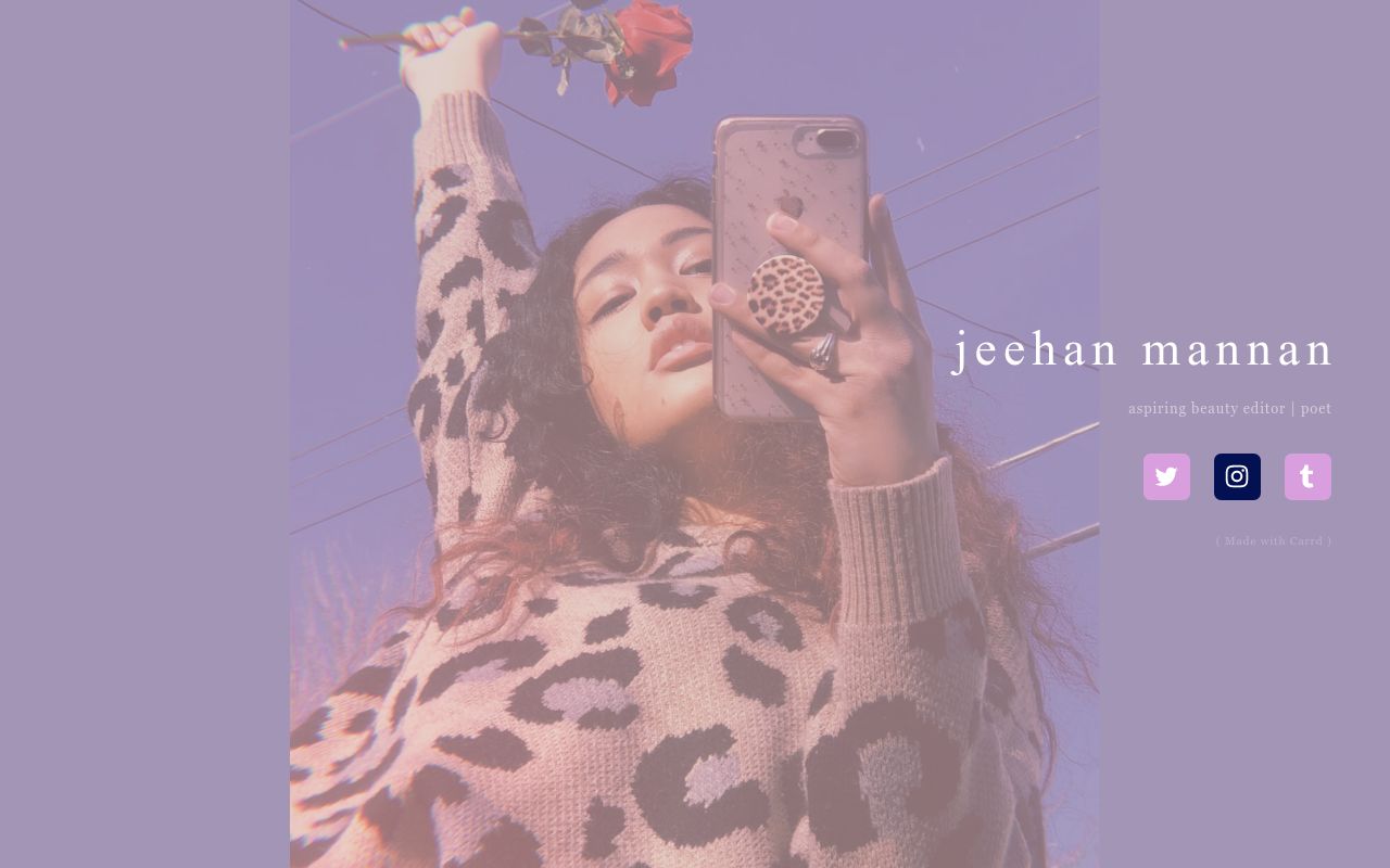 Carrd profile picture for @jee